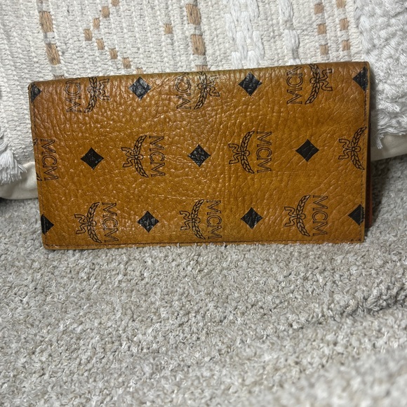 Vintage MCM Cognac Visetos Long Continental Wallet - Picture 1 of 15